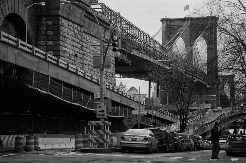 On ramps and the Brooklyn Bridge.