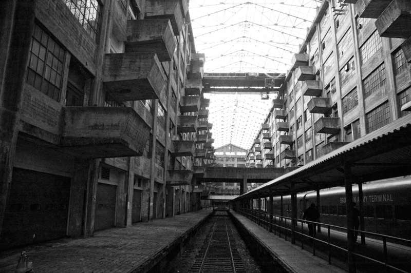 The inside of the Brooklyn Army Terminal