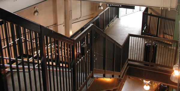 Stairs and
railings.